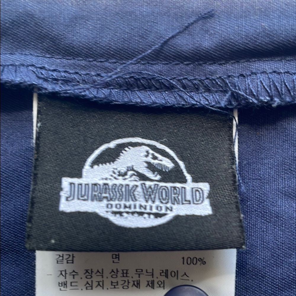 Blue Park Ranger Shirt Jurassic Park - Original from Korea - Picture 8 of 8